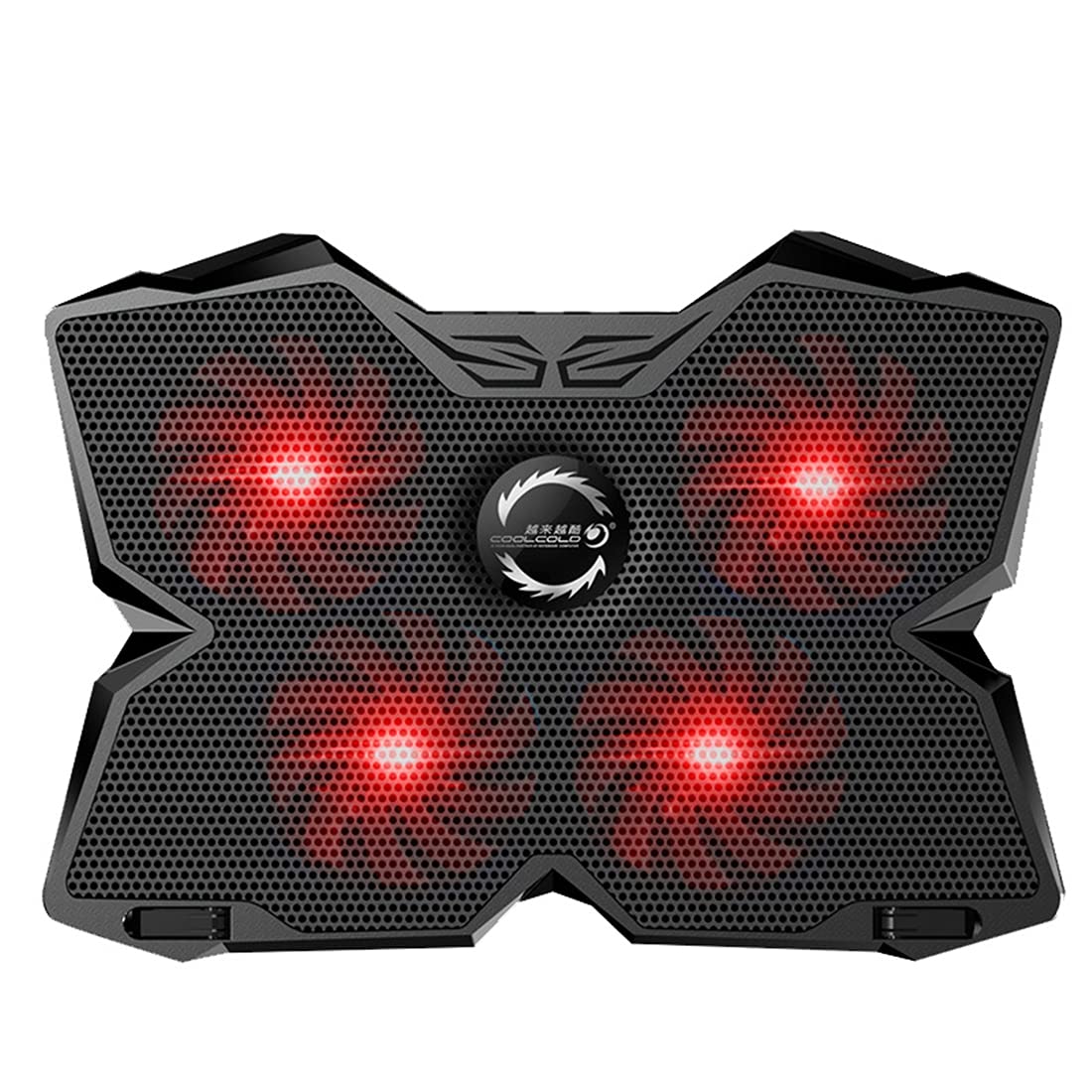 Soporte para Portátil, Almohadilla De Enfriamiento Portátil, Soporte Ergonómico del Cuaderno, Soporte Ajustable Silencioso para Todas Las Computadoras Portátiles 10-17 Pulgadas,Rojo