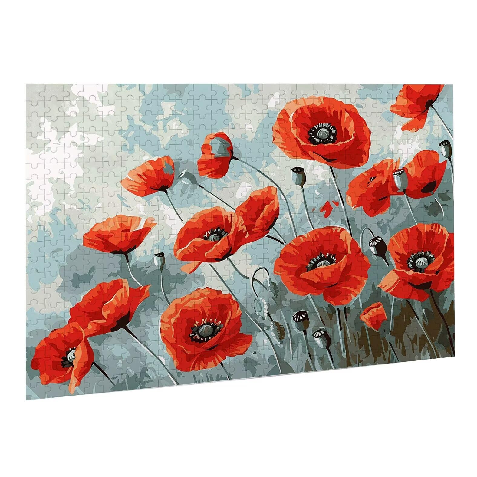 Jigsaw Puzzle, 4000 Pezzi Puzzle Classici, Rosso Puzzle Rilassamento Intelligence, Mpossibile Difficile Puzzles impegnativo per adulti Puzzles per Gioco Familiare, Regalo per Amore Amico Fiore K0F-129