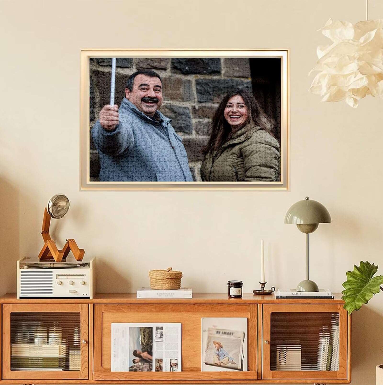 Puzzle Personalizado con Foto, Personalizada Rompecabezas Personalizado Diseña tu Logo Foto o Texto, Personalizado Navidad Halloween San Valentín Parejas Niños Familia Amigos h-2477