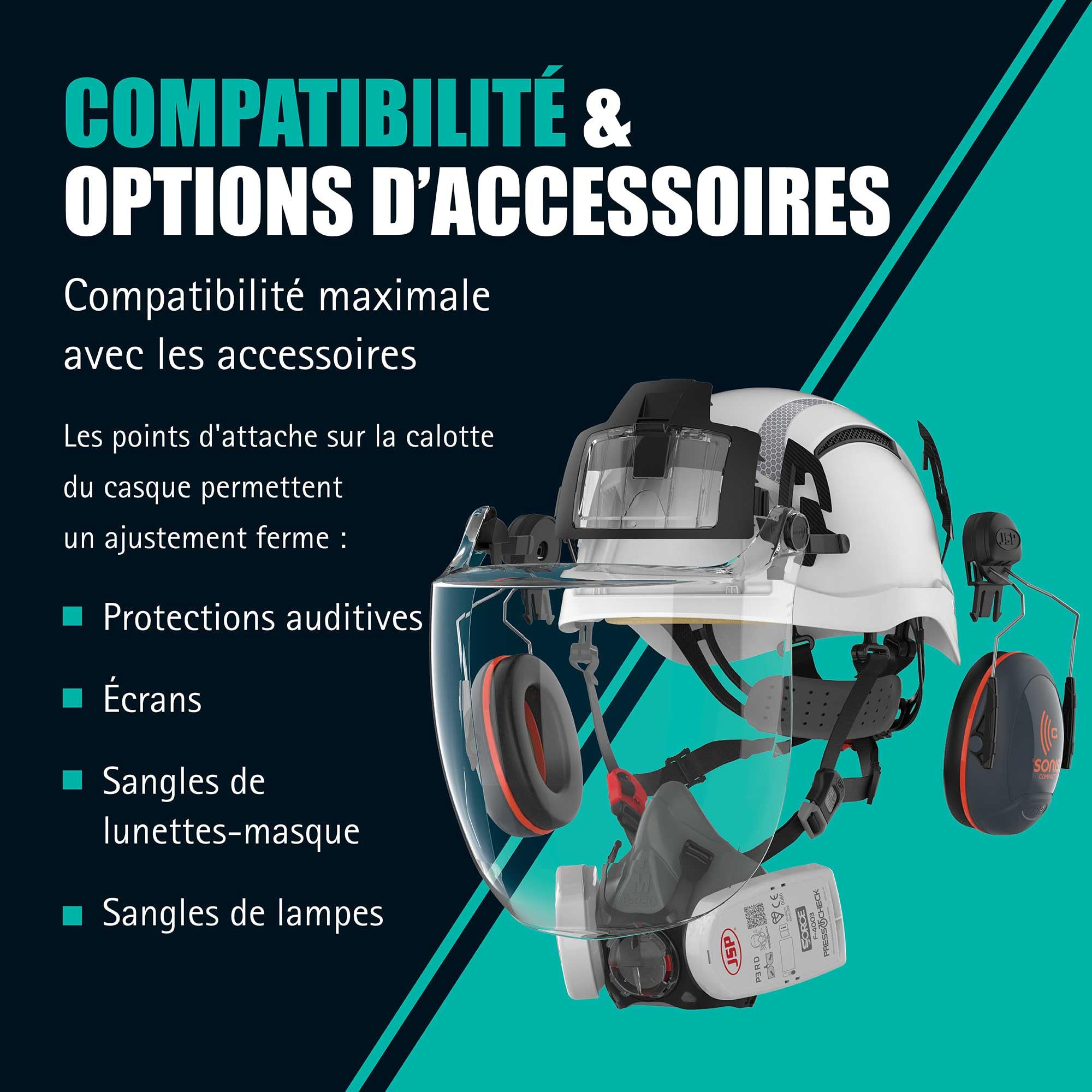 JSP Casque de Sécurité EVO ALTA Skyworker Crémaillère - Ventilé - Noir (ARC170-001-100)