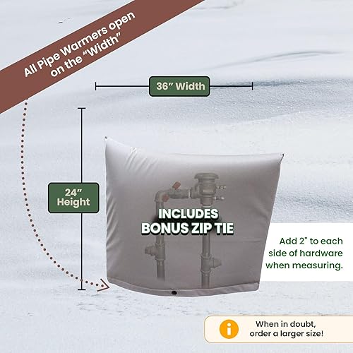 Vista 27 de Cubierta de aislamiento de tubería original (5˚F)(revestimiento UV), cubierta de bomba y válvulas, protección contra la congelación, prevención