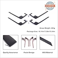 Vista 7 de Aunginsy Cubierta de panel de manija de puerta interior de automóvil compatible con Toyota Tundra 2022-2024 2025, panel de puerta delantera