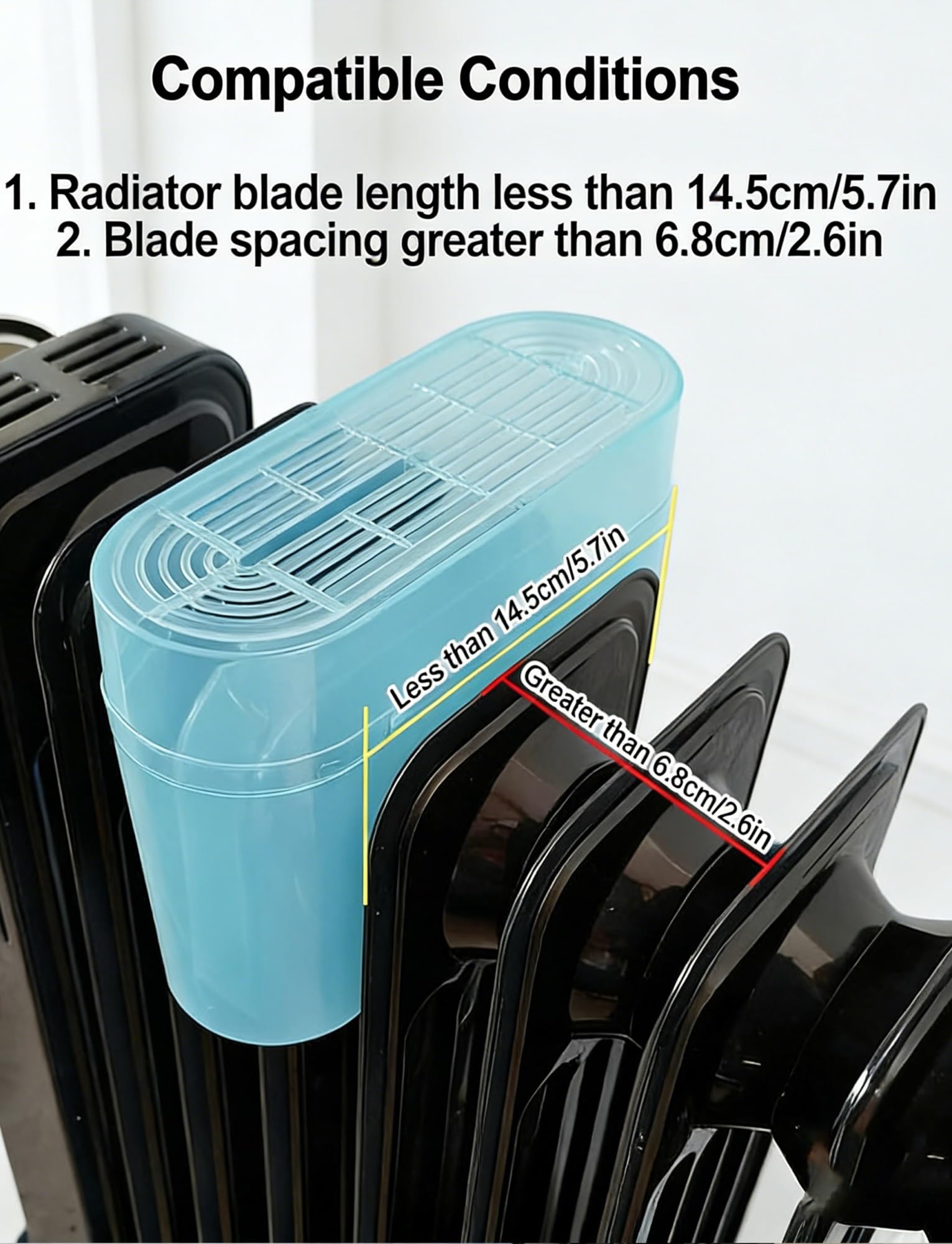 Umidificatore per termosifone per riscaldatore a olio, in plastica PP resistente al calore, ideale per camera da letto e soggiorno