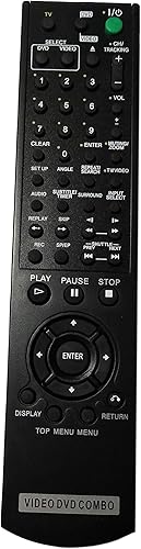 Mando a distancia reemplazado compatible con Sony SLV-D300P SLVD281P SLV-D370P SLVD360P SLV-D550P SLVD261P YSP-4000BL TV DVD VCR Combo Player