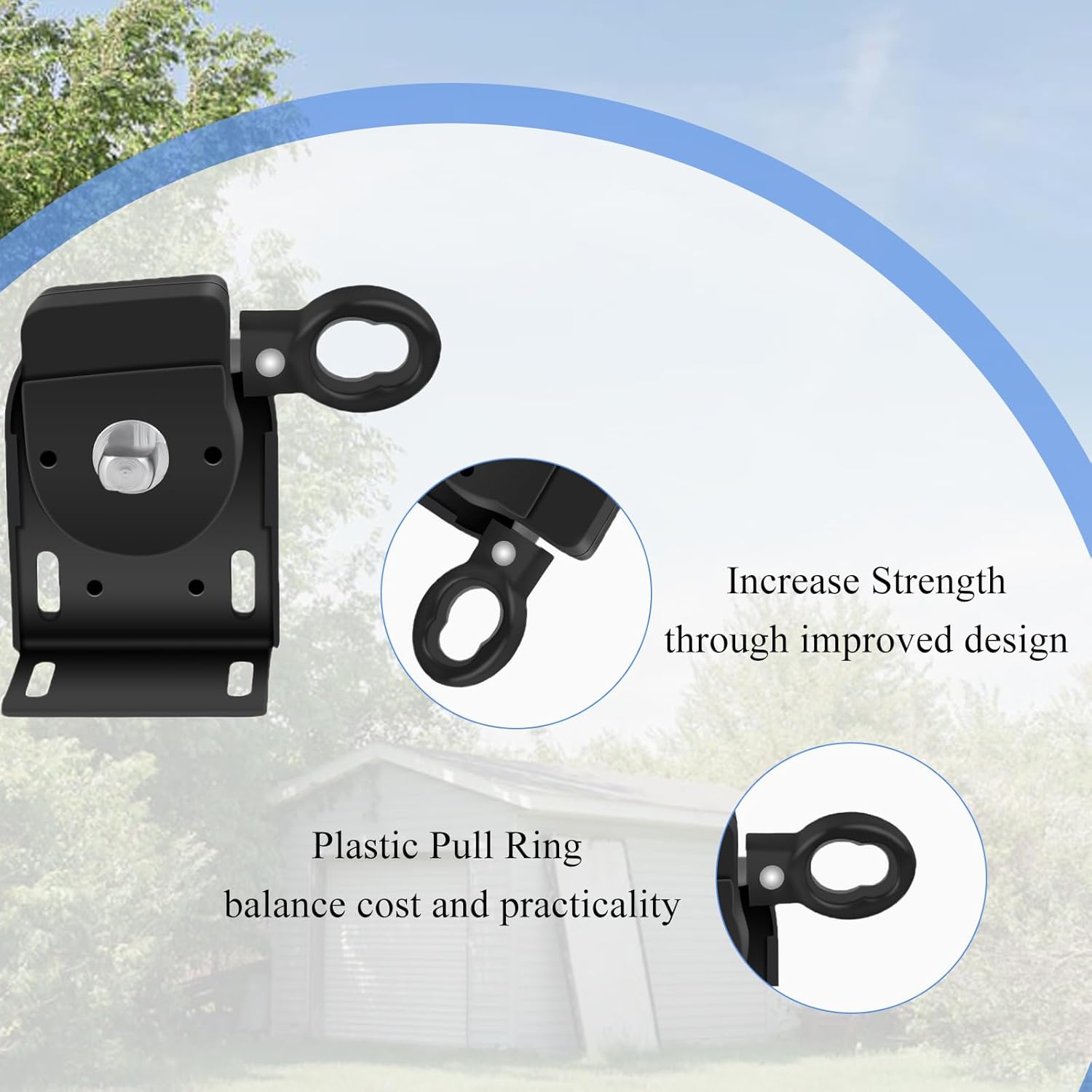 Sunshade Shade Hardware Bungee kit and End Cap Coolaroo Replacement Part for Coolaroo Outdoor Roller Shade Rollershade Part coolaroo Shades Replacement Parts (Black, Cordless Bracket 1 Set)