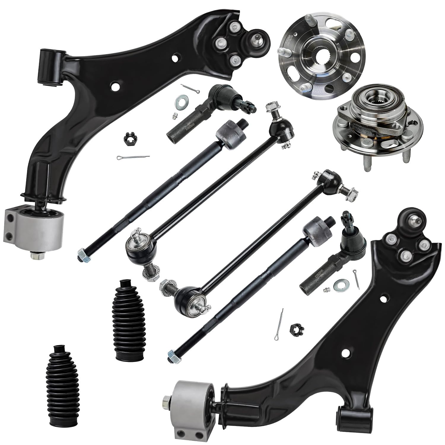 Detroit Axle - 2.4L Front 12pc End Kit for 2010-2017 Chevy Equinox