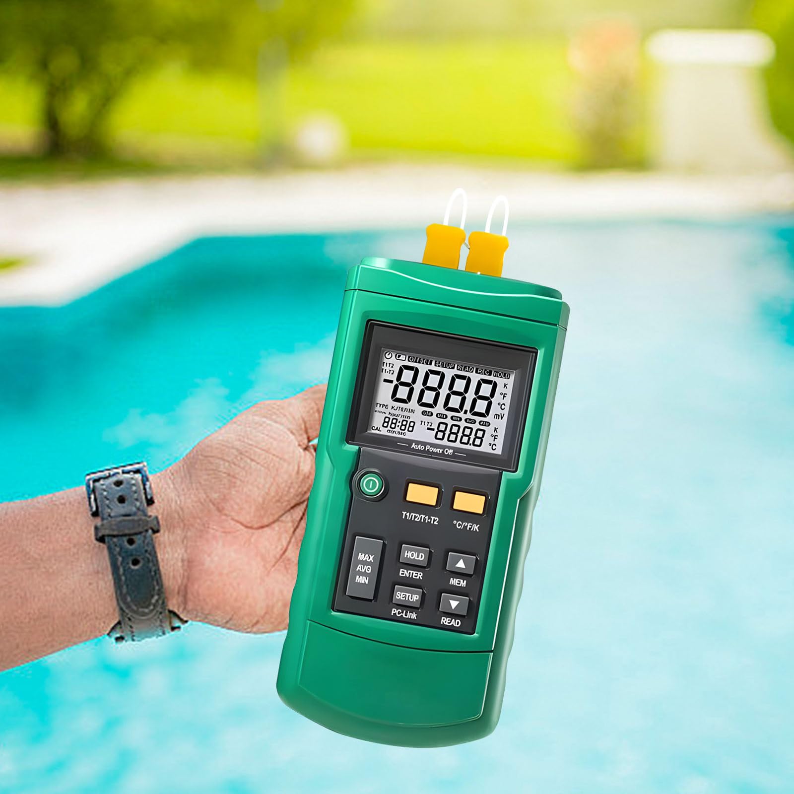 Starker digitaler Thermograph, professionelles Messwerkzeug mit einer Genauigkeit von ±0, 5 ℃ und erweiterter Kapazität von 50 ℃ bis 200 ℃ Hochpräziser digitaler Thermograph