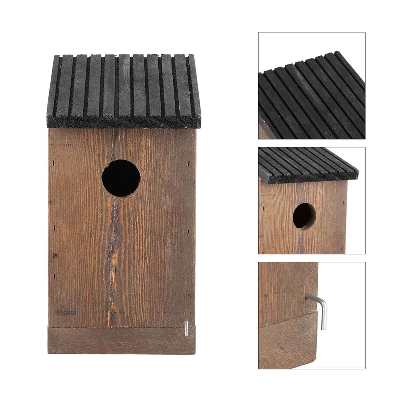 Nichoir à Oiseaux Suspendu en Bois, Bricolage, élevage de perroquets, nichoir for décoration de Jardin extérieur, Nidification Traditionnelle en Bois pour Le Jardin, l'arrière-Cour