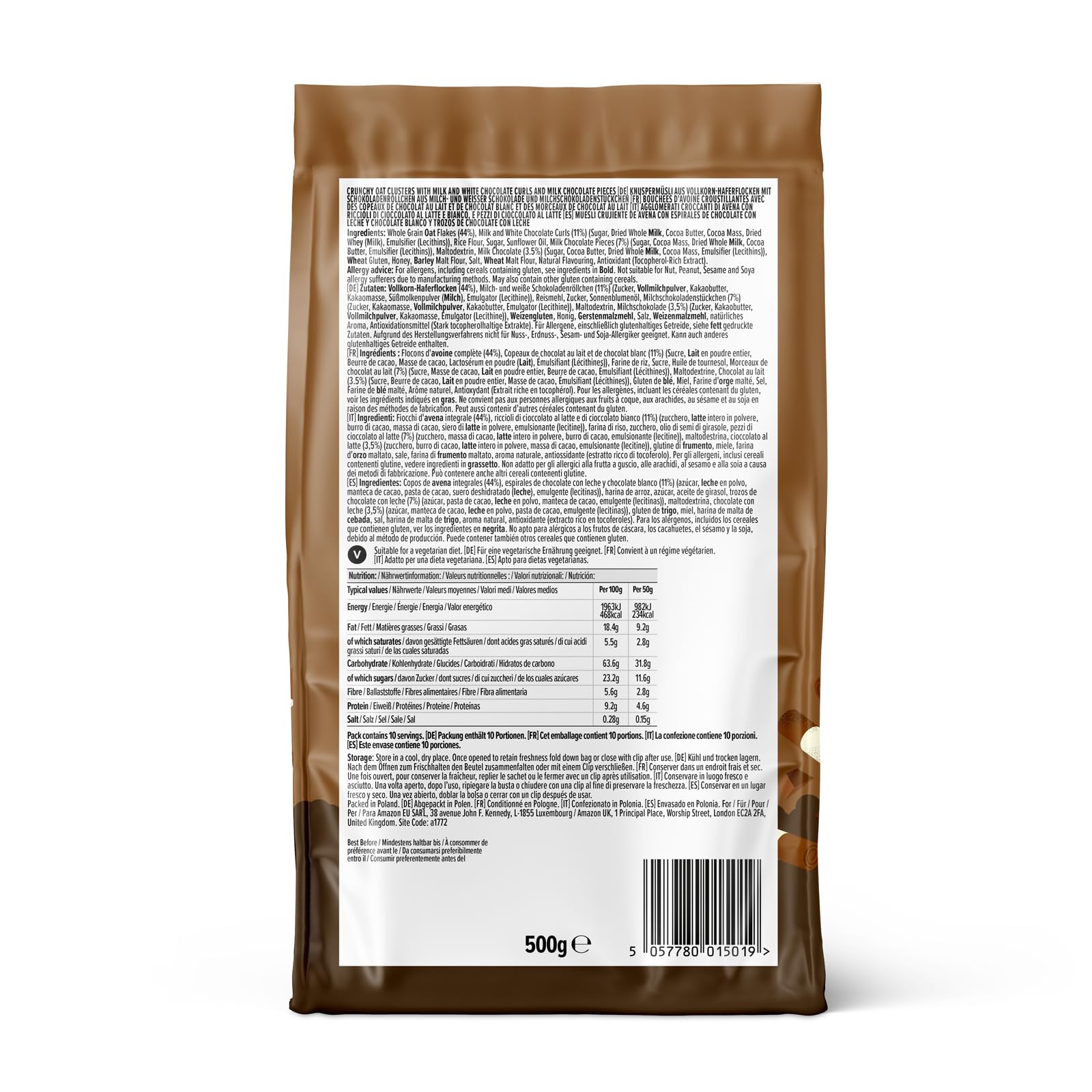 by Amazon Granola Con Dos Chocolates, 500g