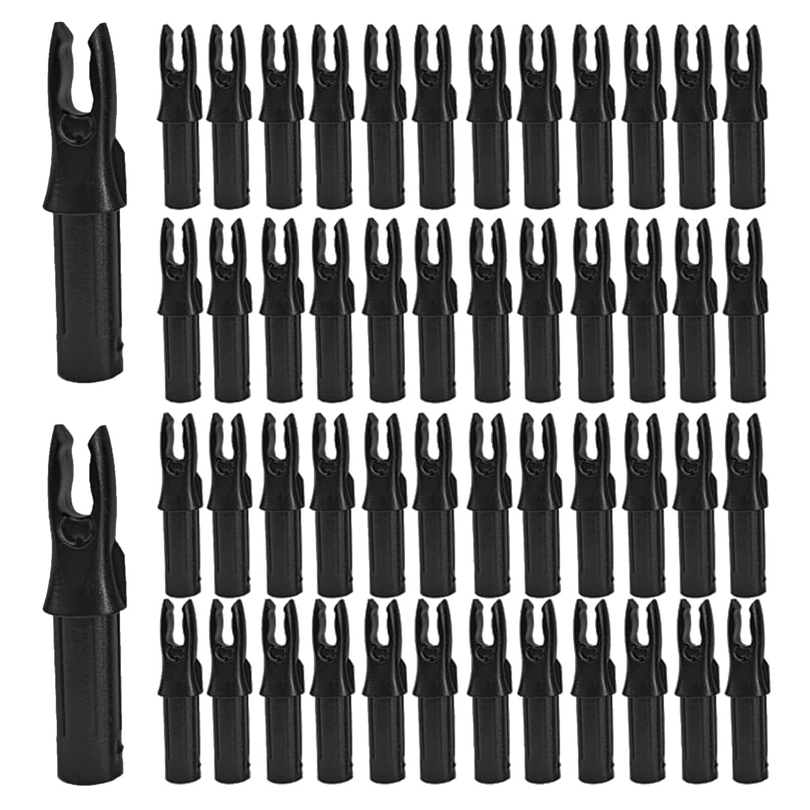Encoche de la Flèche en Plastique, 50 Pièces Encoche de Flèche de tir à l'arc pour Tige de Flèche de 6,2 mm de Diamètre