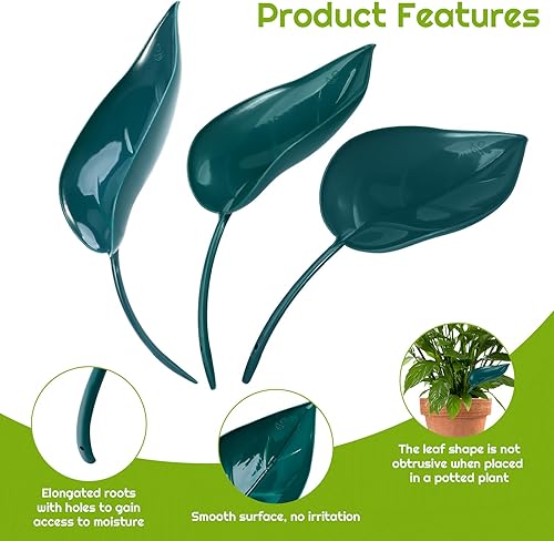 Miniatura 2 de Guiqulai 16 dispositivos de embudo de riego de plantas, riego de plantas de interior, inserto de maceta de hojas, dispositivo de riego por goteo,