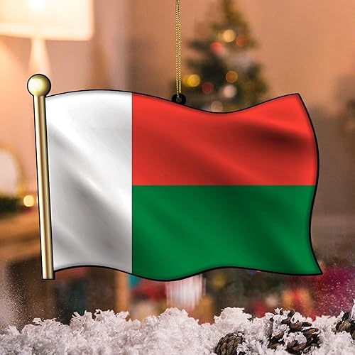 Vista 13 de Adorno acrílico de Navidad de Filipinas, decoración de árbol de Navidad, adorno de Navidad nacional para niños, bandera de Filipinas, banderas