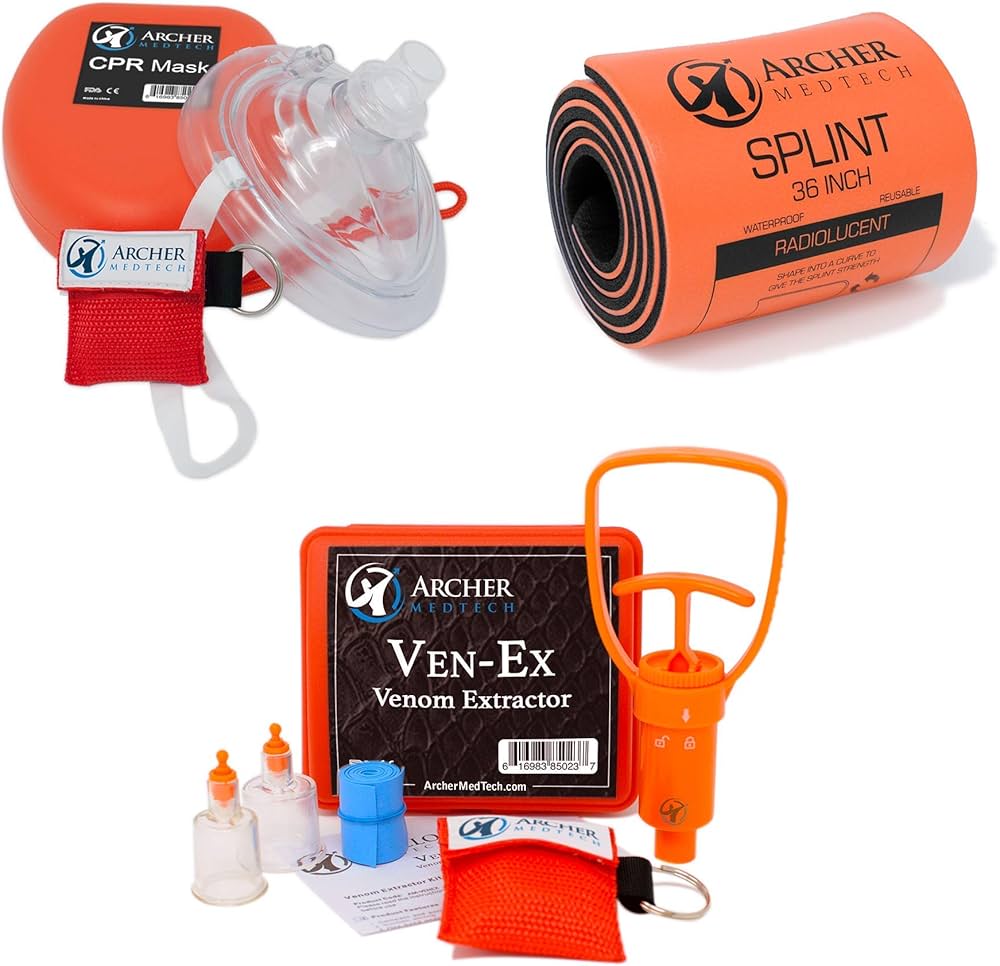 Amazon.com: Universal First Aid Splint, Ven-Ex Venom Extractor and