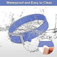 Vista 43 de Wisedog Waterproof Dog Collar: Multiple Adjust 7" to 23.6", Soft Rubber Coated Webbing, Easy to Clean, for Small Medium Large Dogs