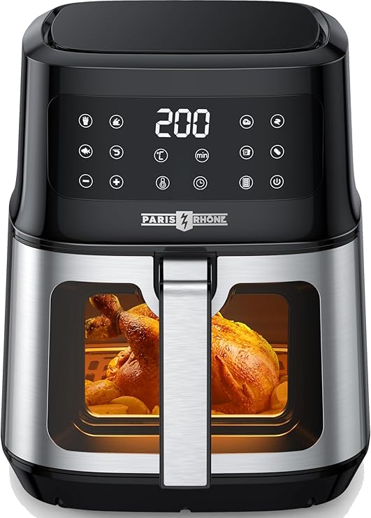 Heißluftfritteuse 6L - Gesund Frittieren Ohne Öl Mit 7 Programmen