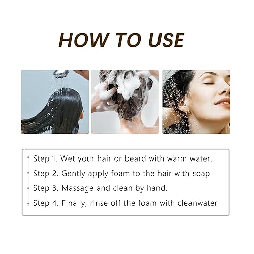 Miniatura 7 de Barra de champú reversible para cabello gris, 2 unidades de jabón para oscurecer el cabello gris para limpiar profundamente el cuero cabelludo,