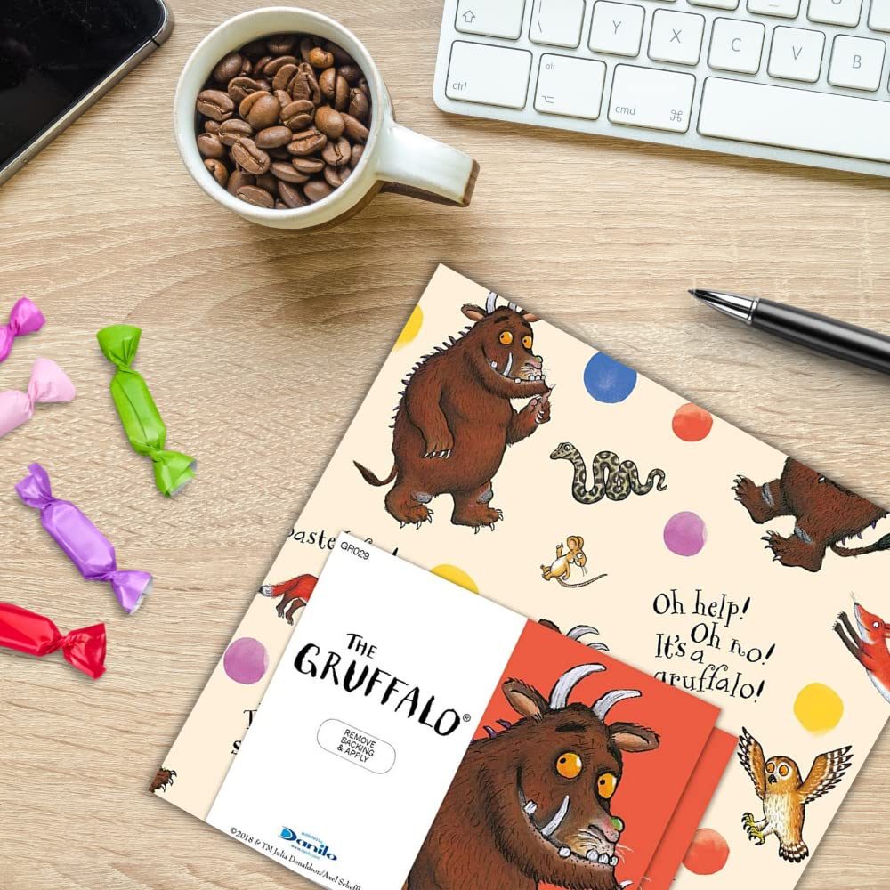 The Gruffalo Wrapping Paper 6 Sheets 6 Tags Sheet Size 70cmx50cm Official Product Responsibly Resourced, Multi, 6 count (Pack of 1) - Image 4
