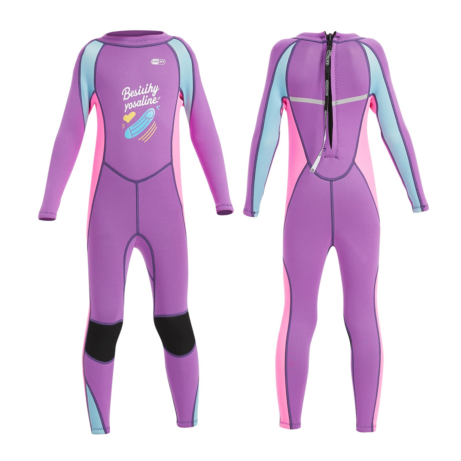Kids Wetsuit, Wet Suits Kids For Boys Girls Toddlers, 2mm Neoprene Thermal Swimsuit, One Piece Full/Shorty Kid Wetsuits, Children's Wetsuits for Swimming, Diving, Surfing Lessons