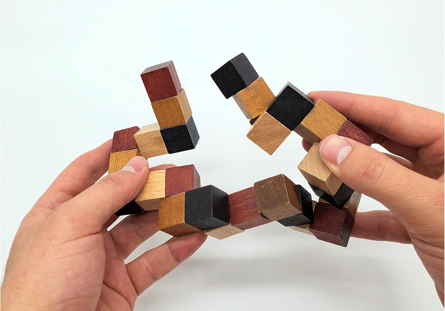 LMC Products Wooden Brain Teaser Puzzles 6 Pack - 3D Brain Teasers for Adults & Kids - Educational and Fun Gift Ideas - Mind Puzzles for Adults : Toys & Games