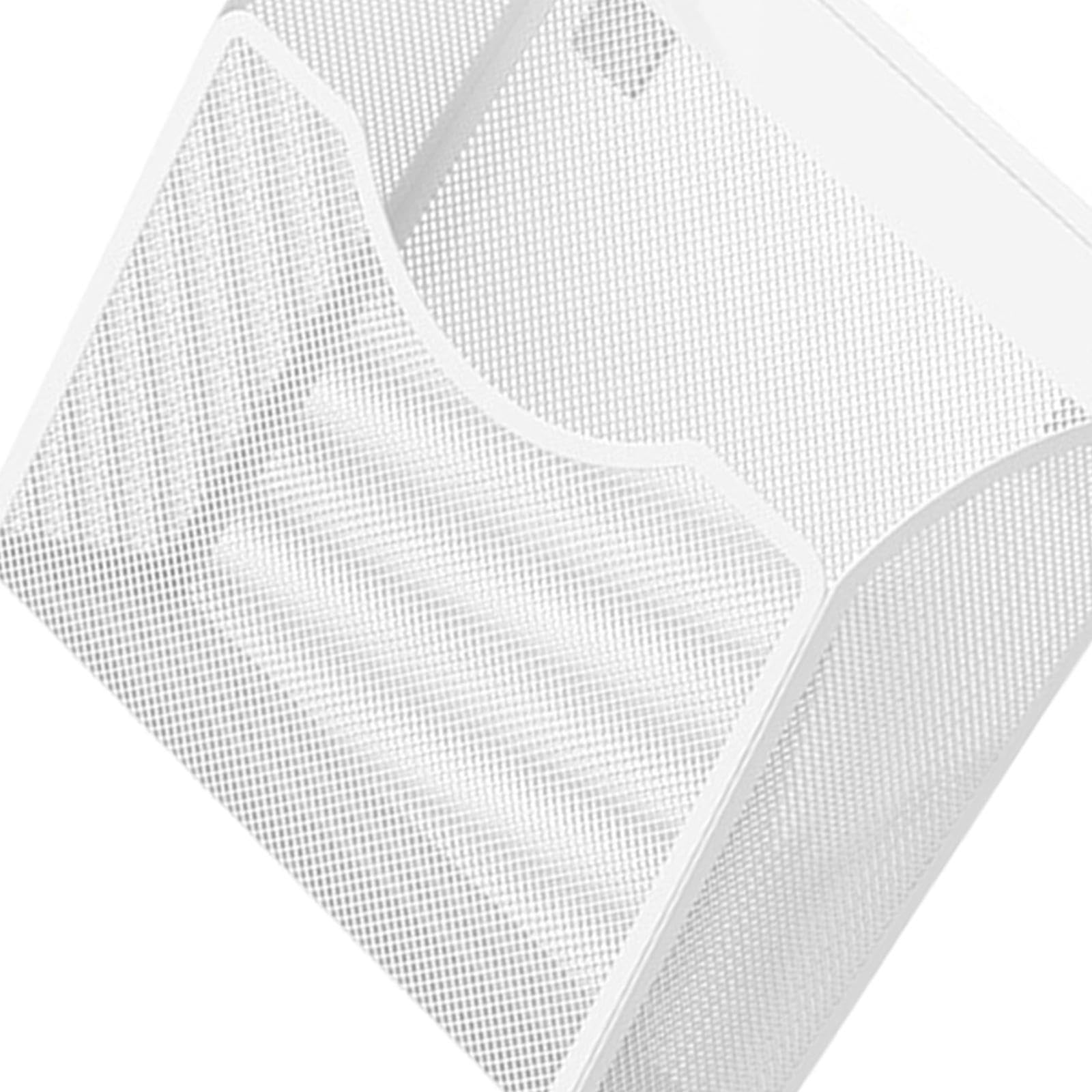 Qianly Soporte de Almacenamiento para debajo de La Mesa, Organizador Colgante de Escritorio, Organizador de con Abrazadera para Escritorio, Organi, Blanco
