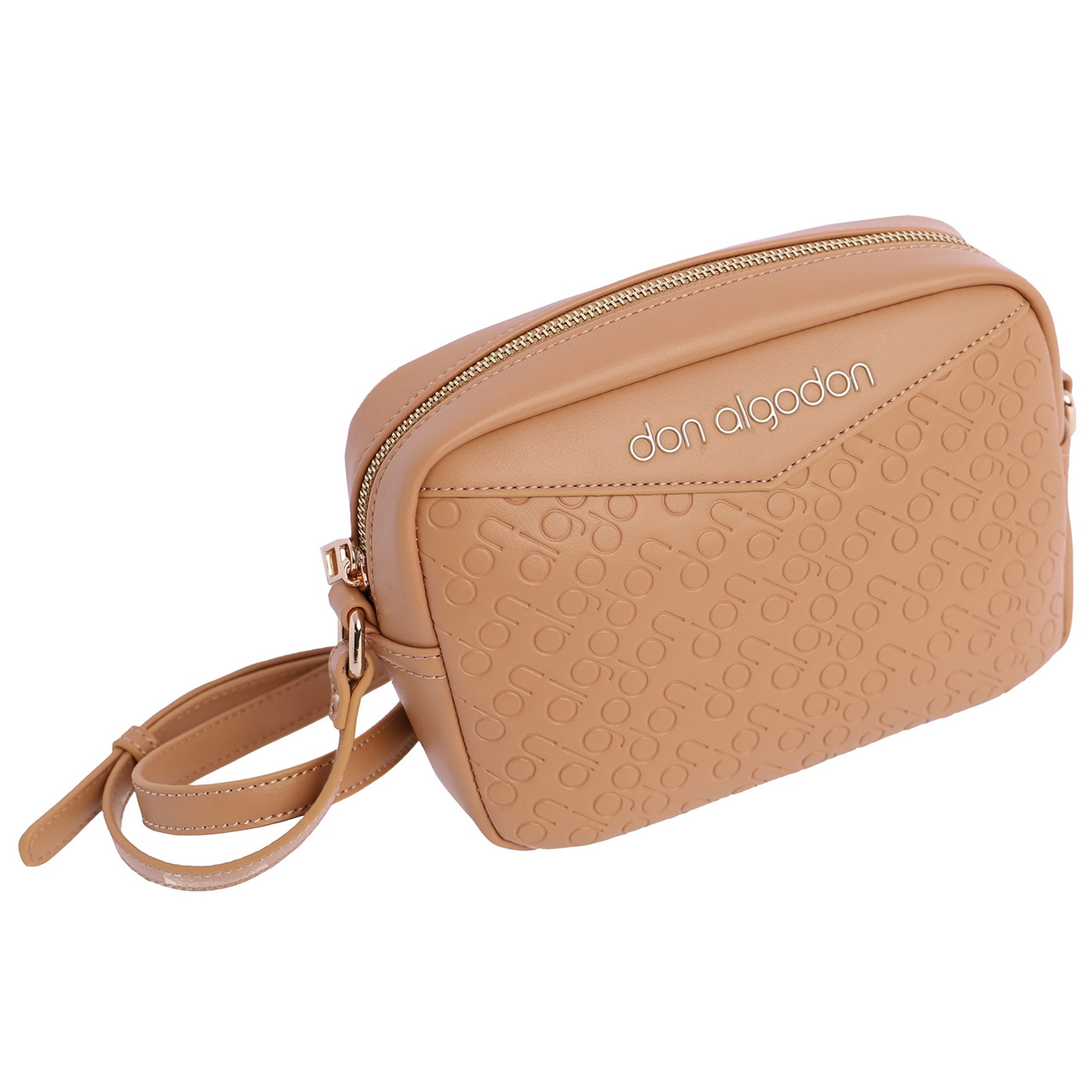 DON ALGODON, Bolso Bandolera Elegante para Mujer de Piel Vegana