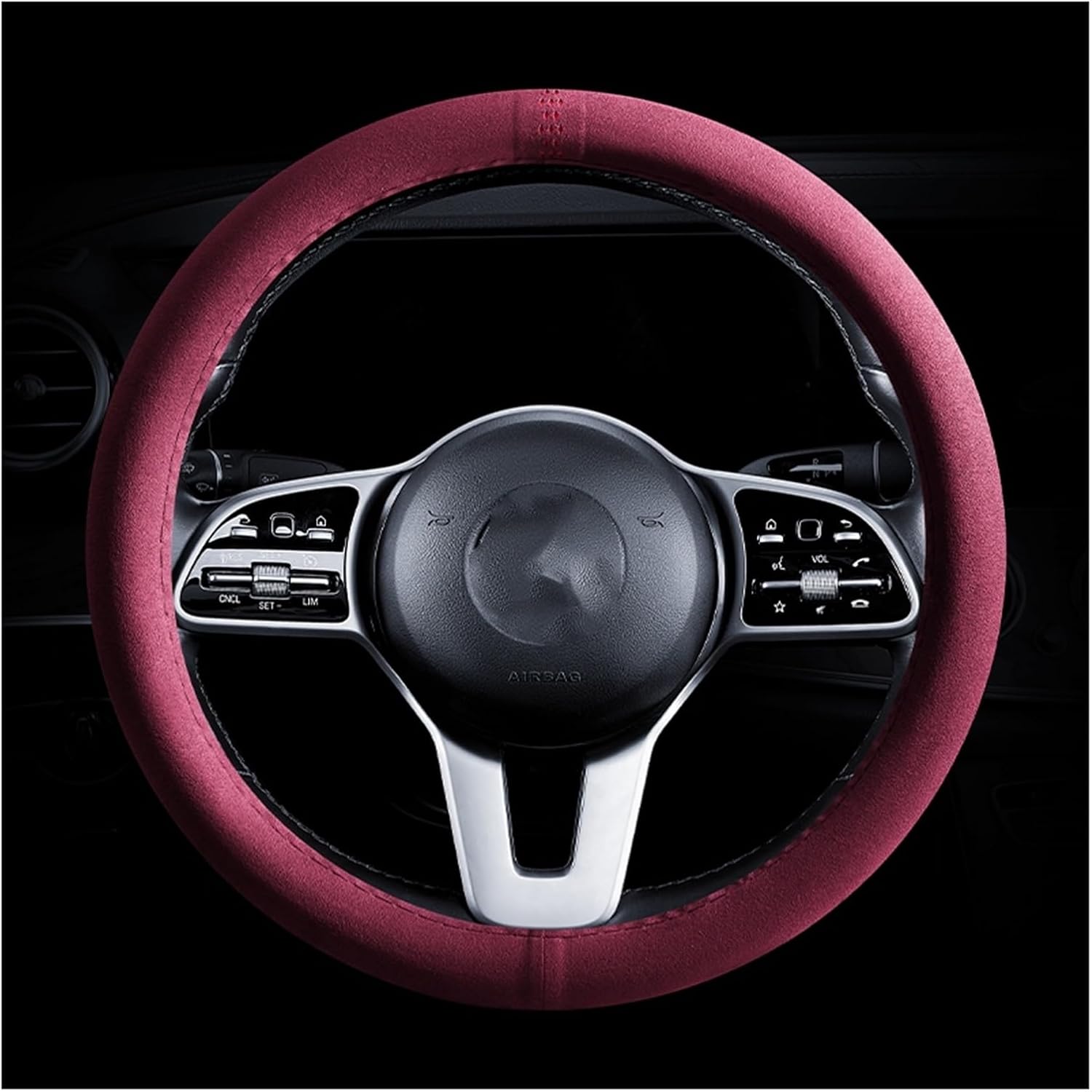 Car Steering Wheel Cover for Car Steering Wheel Cover Liquid Car Accessories Easy to Install Comfortable Hand Feeling (Color : 2#)
