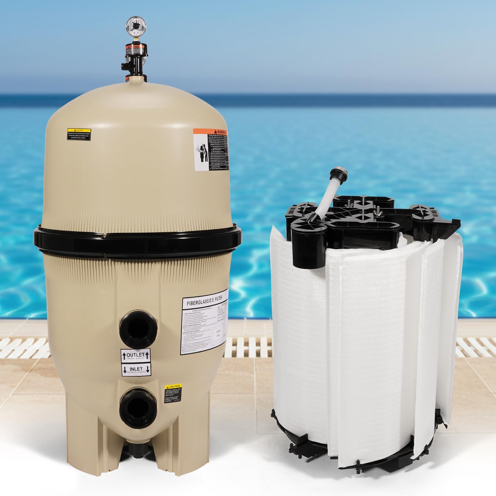【si】EarthMix JossGawin Amazon.com : Ytrica FNSP36-EC Pool Filter, 180007 Fit for Pentair