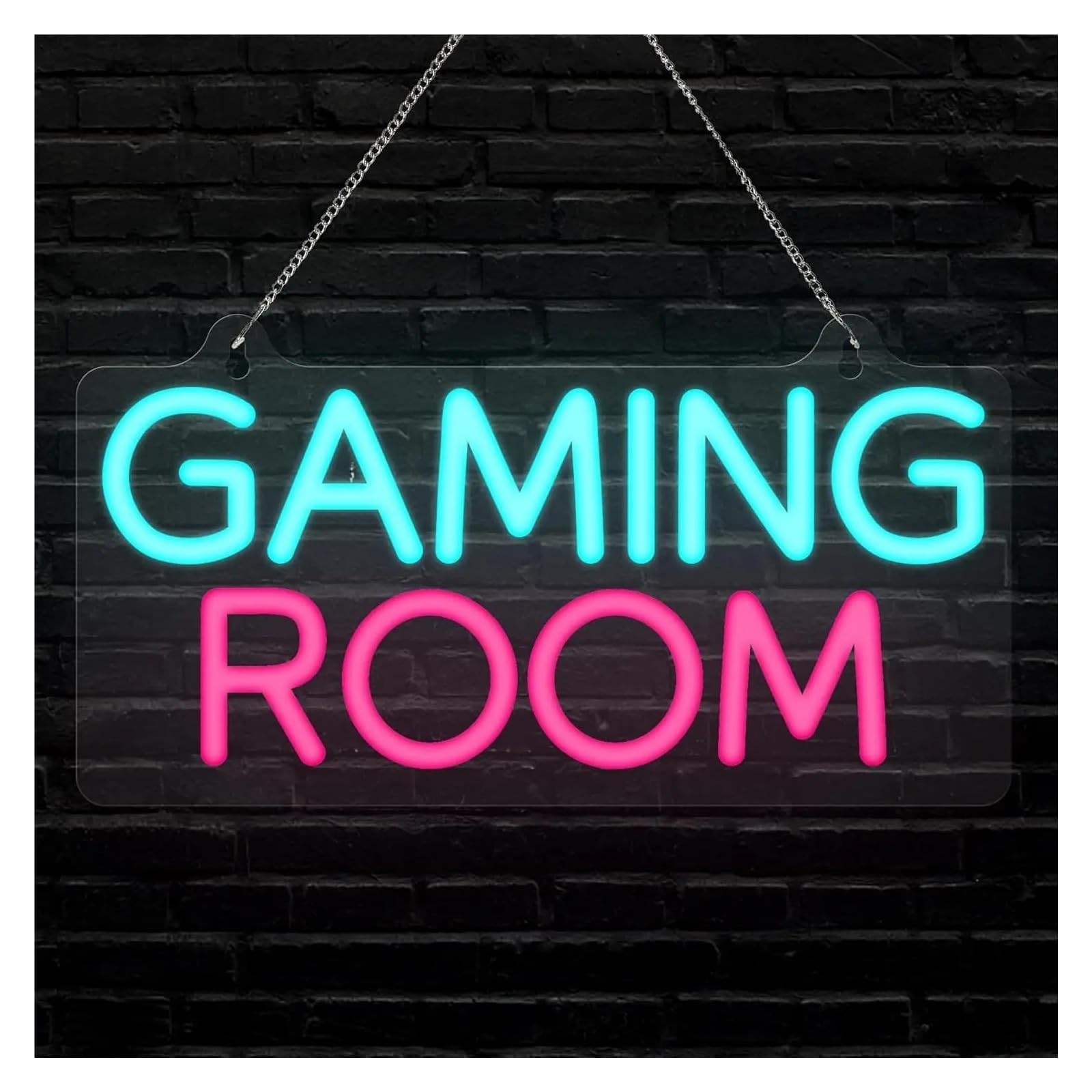 LED néon signe Enseigne Lumineuse LED Gaming Room Pour Décoration Murale Jeu Alimentée Par USB Pour Chambre À Coucher Boutique Décoration De Fête Éclairée 31.1cm×16.4cm
