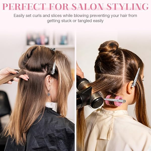 Fermagli per Capelli Professionali, 36 Pezzi Becchi D'oca per Capelli, Metallo Fermagl, Capelli Styling Clip per Capell, per acconciature Donna Ragazza Hair Clip - 5