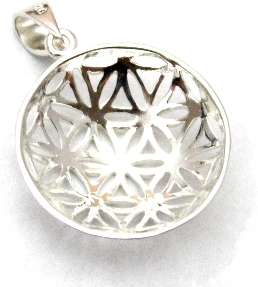 白蝶貝　フラワーオブライフ　ネックレス 白蝶貝 フラワーオブライフ ネックレス - メルカリ