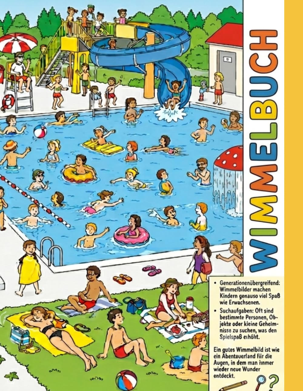 Wimmelbuch: Mein großes Wimmelbildmalbuch