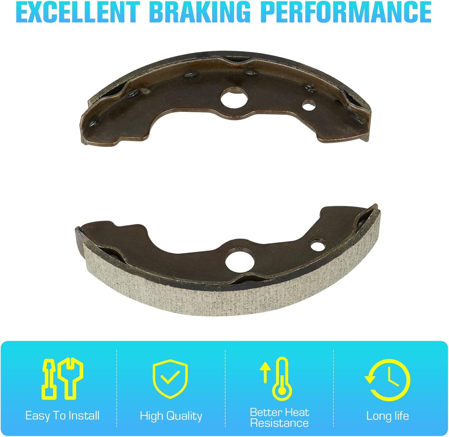 Rear Brake Pads Front Brakes Shoes for Honda Rincon 650 TRX650 TRX 650 4x4 2003 2004 2005 347-3 Set