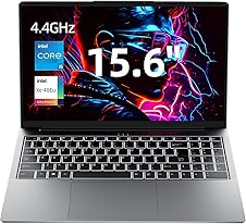 [30% off] jumper Gaming Laptop, 12th i5-12450H (Up to 4.4GHz), 16GB DDR4 512GB NVME SSD, 15.6 Inch Laptops with FHD IPS Screen, 62.7Wh Battery, 4 Stereo Speakers, BT5.1, USB3.2, HDMI, Type-C, Wi-Fi 6.