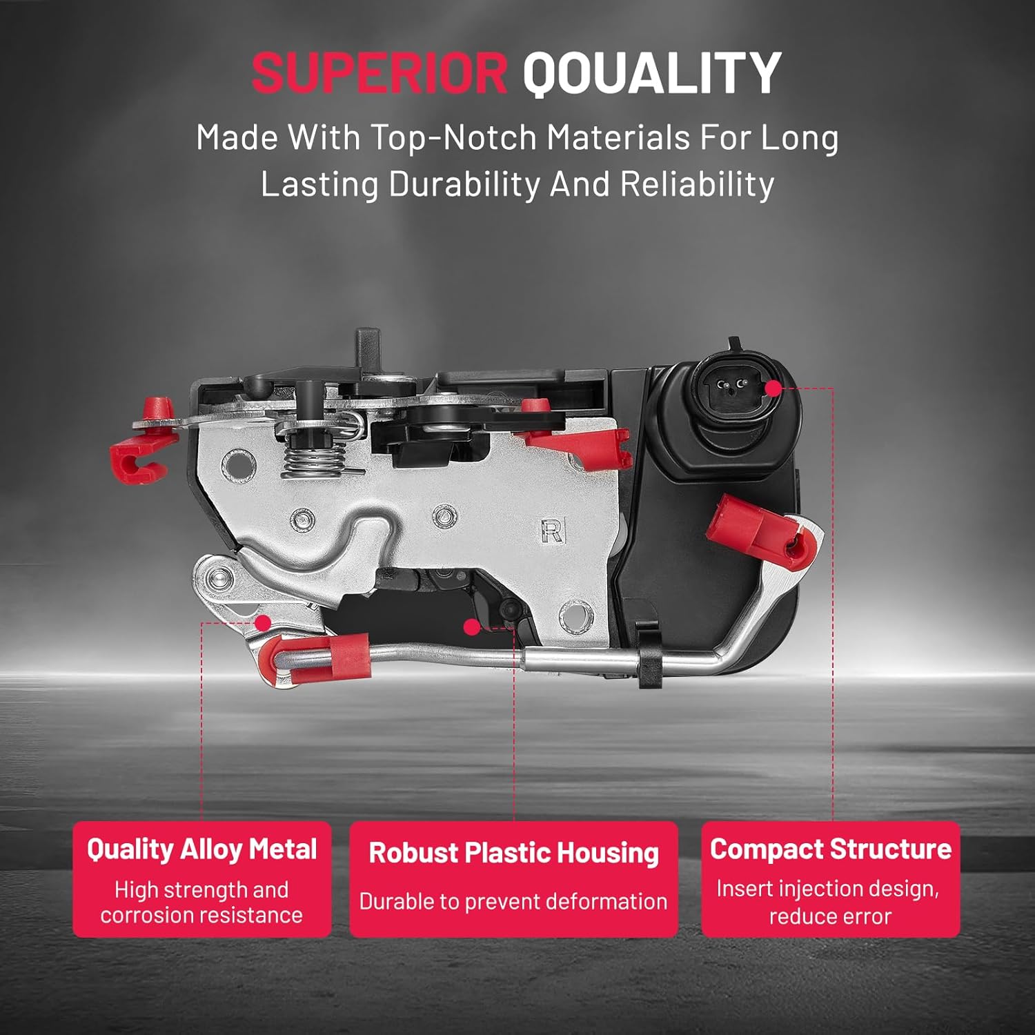 SYERAL Power Door Lock Actuator Rear Right Driver Side Compatible with Jeep Cherokee 1997-2001 Replaces 55235202AC 55235202AB