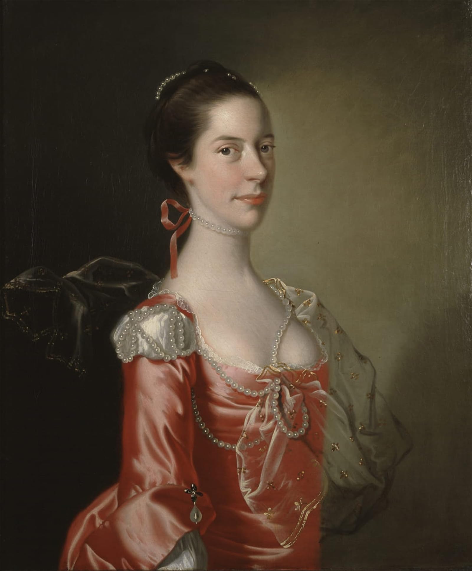 SERENDIPITP Retro Picture Poster Wall Art Pictures Painting Portrait of a Lady by Wright of Derby Wall Art Canvas Print for Wall Decor 60x90cm