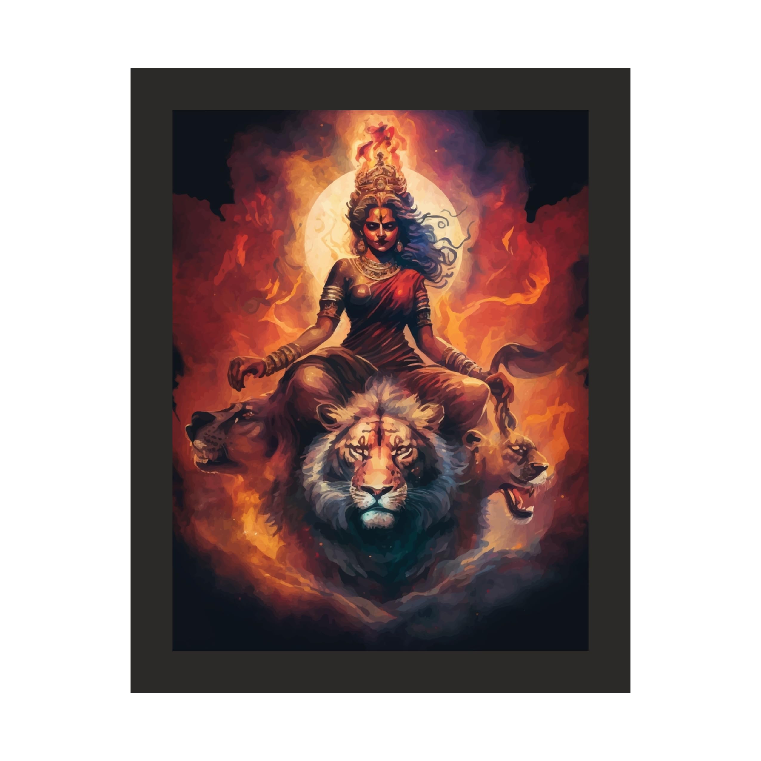 Fierce Shakti Durga: 12x15