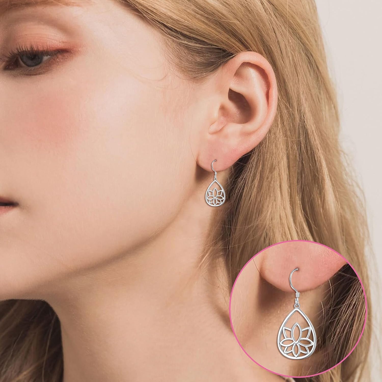 Christmas Tree Cat Drop Dangle Earrings for Women 925 Sterling Silver Moon Star Apple Lotus Palm Tree Lighthouse Lever Back Earrings - Image 3