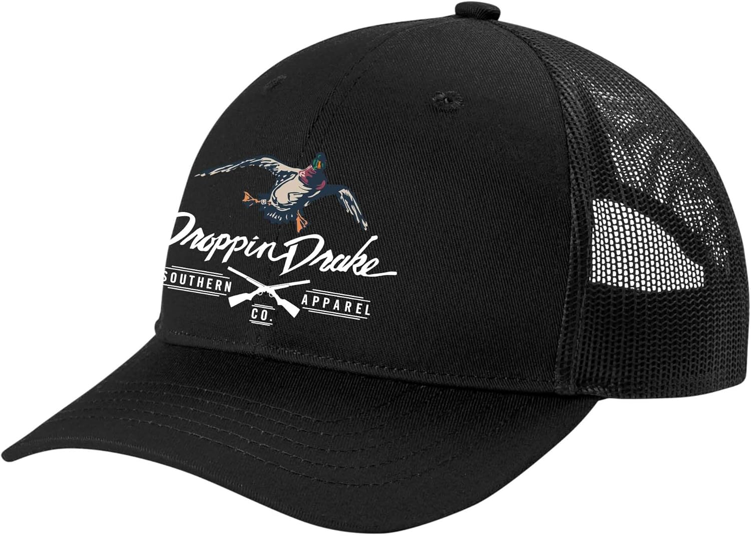 Youth Mallard Duck and Gun X Logo Boys Mesh Back Embroidered Trucker Hat