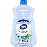 Dial Antibacterial Defense Foaming Hand Soap + Aloe, Spring Water Scent, 52 Fl Oz Hand Soap Refill, Dermatologist-Tested, Gentle on Skin