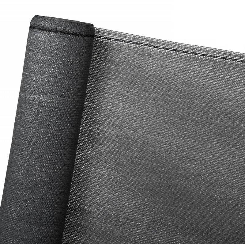 STOCKCLOTURE Brise Vue Renforcé, Gris Anthracite, 1,03 x 25 m, 220 g/m², livré en Rouleau avec Fixations