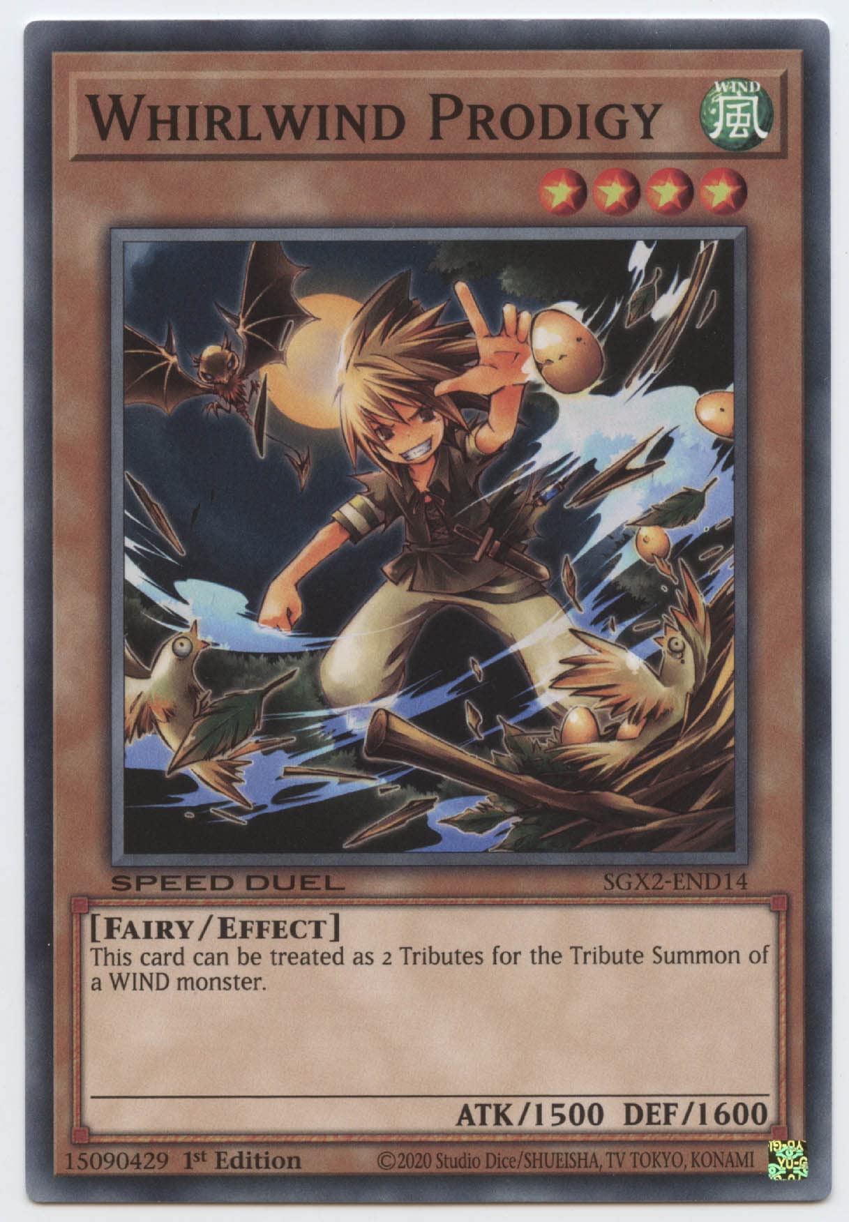 Whirlwind Prodigy - SGX2-END14 - Common - 1st Edition