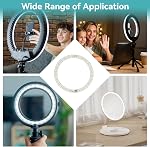 2PCS Rings Light, 3V‑5V LED Rings Light 10W Makeup Light USB Powered Rings Light Plate with Cold and Warm 2 Color Lighting for Daily Lighting