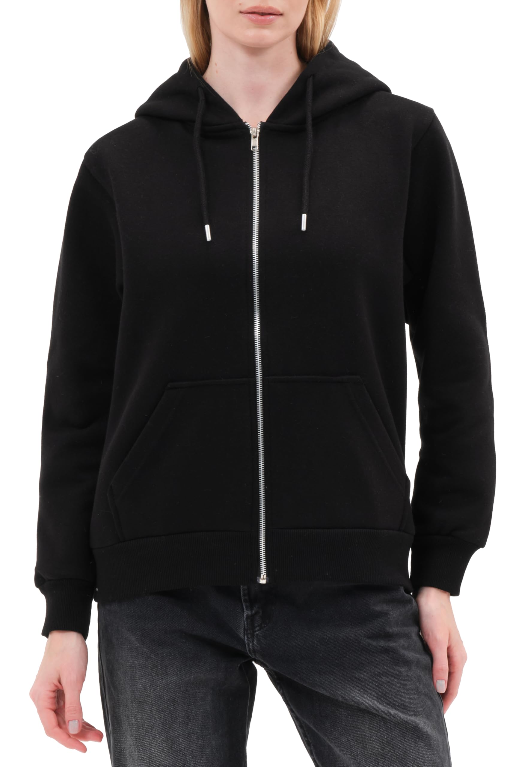 Smith & Solo Hoodie Damen – Kapuzenpullover Frauen Baumwolle Long, mit Kapuze Pullover Sweatshirt Rundhals, Slim Fit Freizeit Sport Langarmshirt, Hoodies Training - Pulli Streetwear