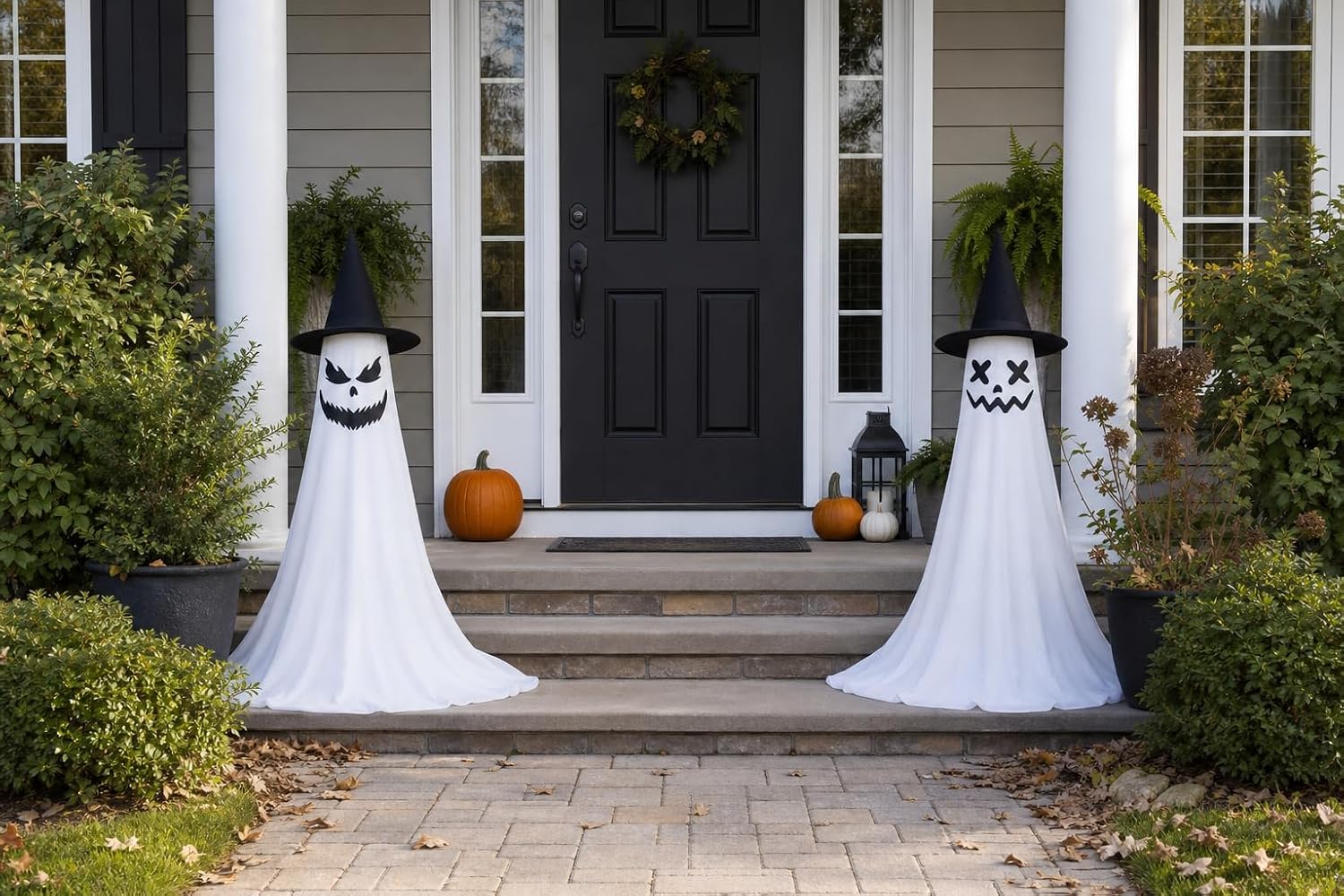 2‑Pack 63" Halloween Decorations Outdoor Indoor with Remote Control