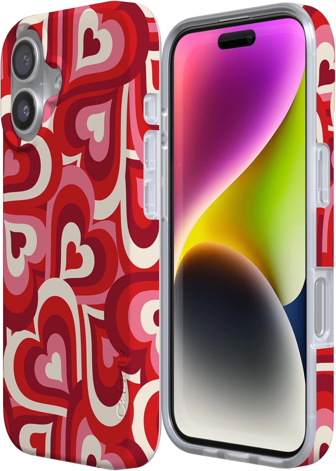 Casely iPhone 17 Case | Love Song Remix | Ombre Hearts | Compatible with MagSafe | Classic Ultra Slim Design