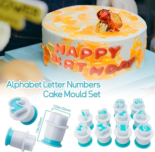 Miniatura 4 de Juego de 26 sellos de galletas para impresión, cortadores de galletas, letras del alfabeto, fondant, pasteles, galletas, forma de letra, bricolaje,