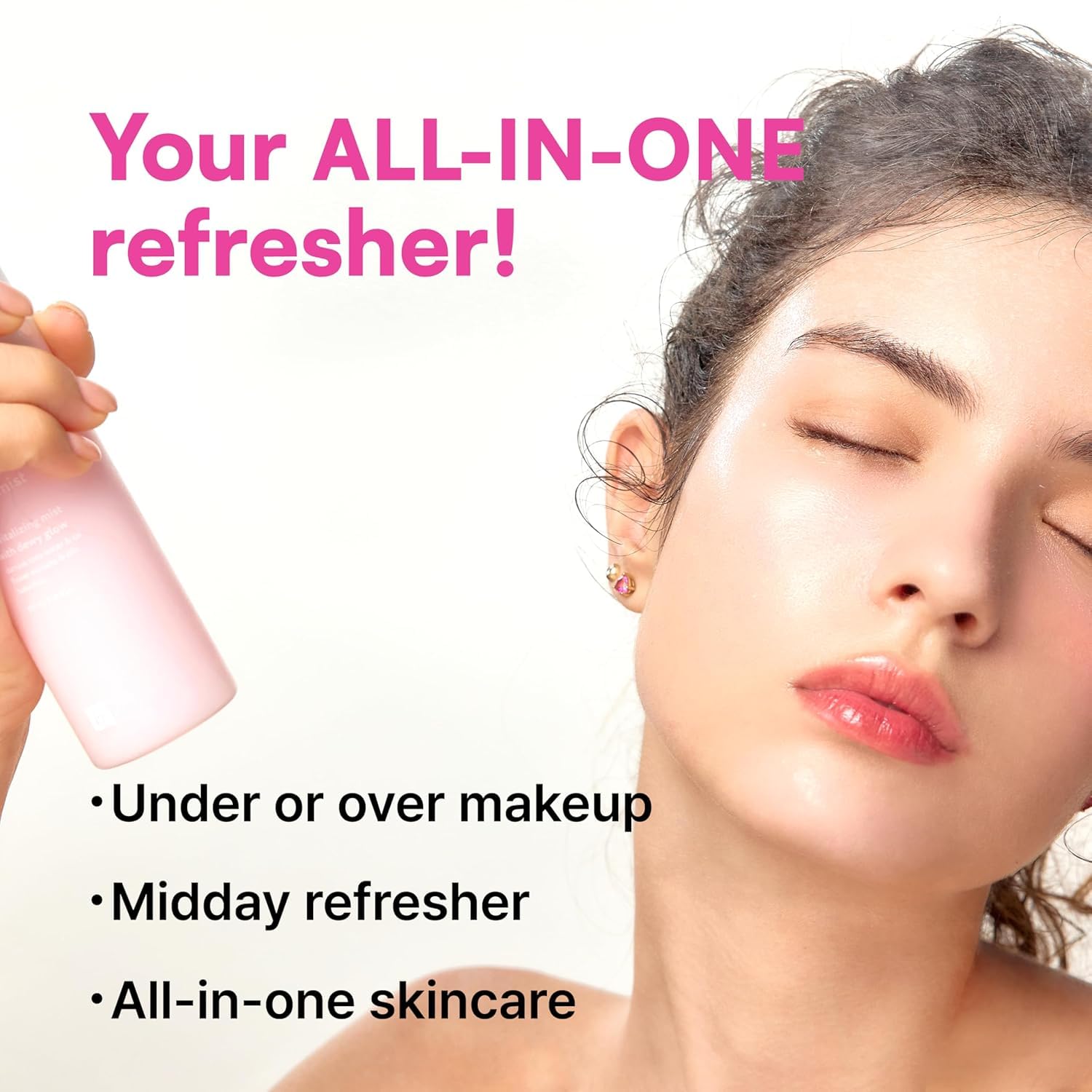 Face Republic Blooming Essence Rose Mist 100ml 3.38 fl oz | Instant Glass Skin | All In One Mist | Revitalizing, Nourishing, Deep Hydration, Dewy Glow | Damask Rose, Bakuchiol | Vegan Korean Skin Care - Image 6