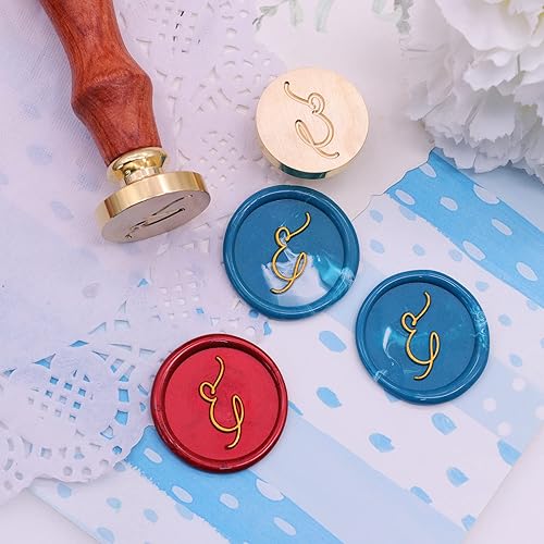 Miniatura 4 de SWANGSA Sello de cera del alfabeto E con inicial, elegante sello de sellado de letras para invitación de fiesta de boda, envoltura de regalo, sobre,