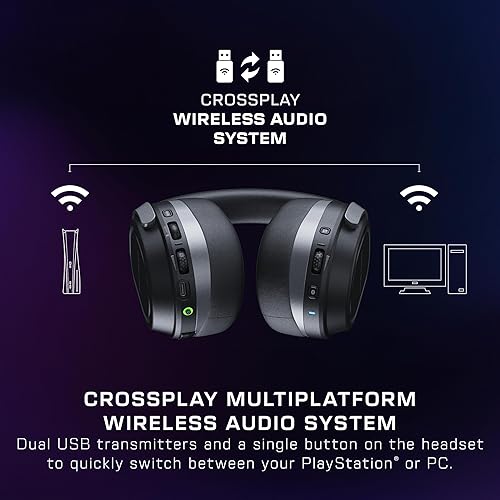 Miniatura 2 de Turtle Beach Stealth 700 Gen 3 Wireless Multiplatform Amplified Gaming Headset for PS5, PS4, PC, Mobile 60mm Drivers, AI Noise-Cancelling Mic,