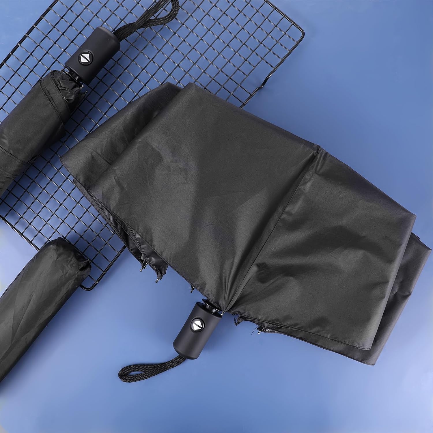 6 Pcs Travel Compact Umbrella Small Light Umbrella Black Automatic Open Close Umbrellas for Rain, Men Women